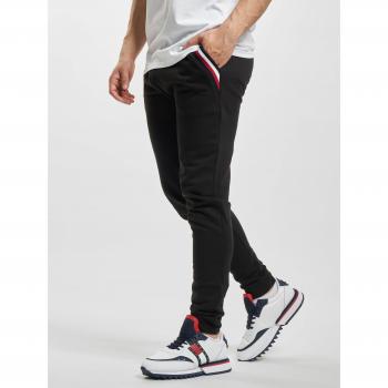 Tommy Hilfiger Men's Sustainable Black Track Sweatpants, Regular Fit, Cotton and Lyocell Blend