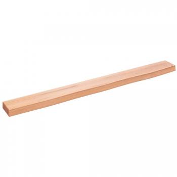 Estantería de pared marrón claro 100x10x4cm roble macizo tratado