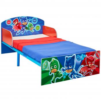 HelloHome PJ máscaras – Cama infantil para niños, madera, azul