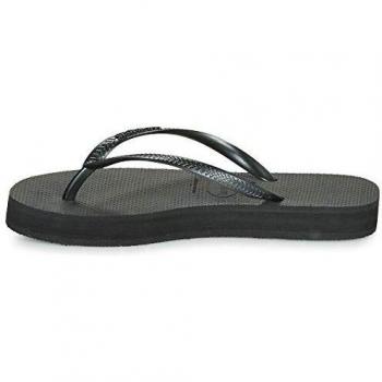 Havaianas Slim Flatform Women's Flip-Flops - Black, Size 41-42