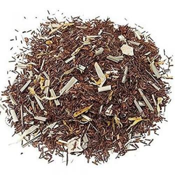 Aromas de Té - Té Infusión Rooibos Caribe Eco - Con Limonaria, Trozos de Mango y Fresa Liofilizados, Caléndula y Aroma Natural - De Cultivo Ecológico -100 gr.