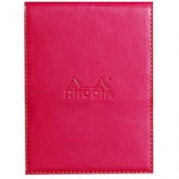 Funda porta-bloc + bloc - Rhodiarama - Cuadrícula (5x5mm) - 9,5 x 13 + bloc N°12
