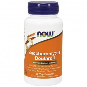 Now Foods Probiotic Saccharomyces Boulardii - 60 Vegan Capsules with 5 Billion CFU for Gastrointestinal Support