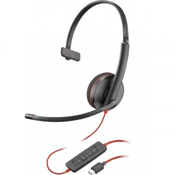 Auricular Mono USB-C POLY Blackwire 3210 Alámbrico para Oficina/Call Center