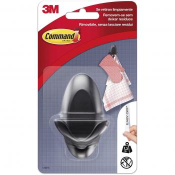 Command 17087S - Gancho Doble, Gris Antracita
