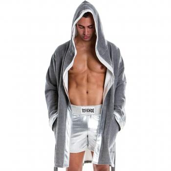 Modus Vivendi Mens Diseño 22551 Robe, gris, Large