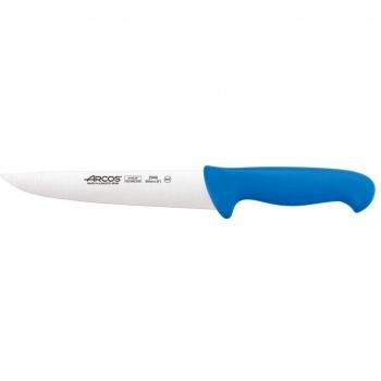 Cuchillo Carnicero Arcos Serie 2900, Hoja Nitrum Acero Inoxidable de 200mm, Mango Ergonómico Polipropileno Azul