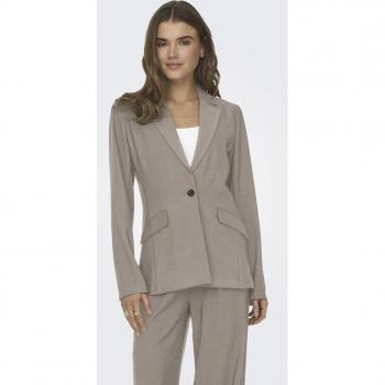 Blazer de mujer lisa con bolsillos delanteros