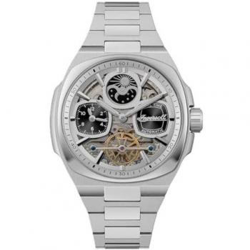 Ingersoll The Spirit Automatic Men's Watch 47mm Silver Skeleton Dial 5ATM