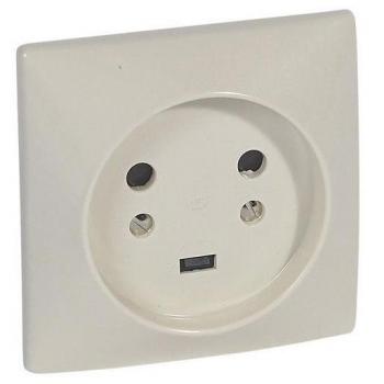 Base 2P + TT 20A 380V con Garras 80x80mm