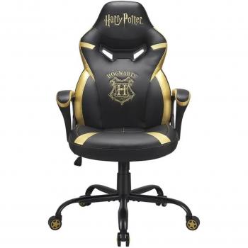 Silla Gaming Oficial Harry Potter Hogwarts Junior - Negra y Dorada