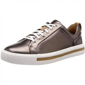 Clarks Un Maui Lace, Zapatos de Cordones Derby Mujer, Plateado