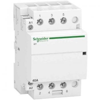 Schneider Electric A9C20843 Acti 9 iCT Conector, 40A, 3NA, 230/240Vca, 85mm x 54mm x 60mm, Blanco