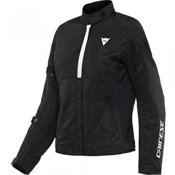 Dainese Risoluta Air Tex Chaqueta textil de motocicleta para damas - Negro Gris Rojo (46)