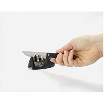 Afilador de Cuchillos Equinox 9,5 x 5 x 4,5 cm Metal y Plástico Negro