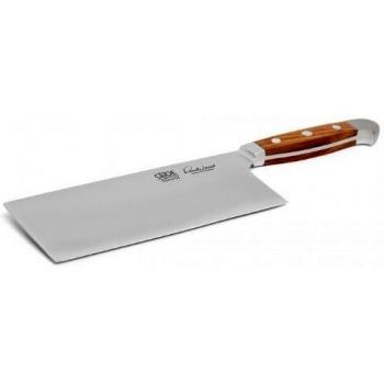 Güde Hackmesser EICHE Serie Klingenlänge Fasseichenholz Solingen Cocinero Forjado, 18 cm, Madera de Roble de Barril, Alpha-FASSEICHE, Doble virola, Hecho a Mano en Alemania, Cuchillo de Cocina Chino
