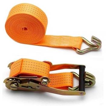 Cinta con tensor de 1.5 x 6mts para coche, eslinga trinquete carraca de sujeción profesional