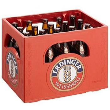 Cerveza Negra Erdinger Weissbräu Dunkel 20 x 0,5L Botellas de Vidrio