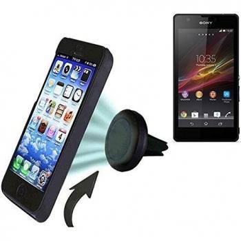 Coche universal del teléfono móvil / GPS / navegación titular del dispositivo por ejemplo, para Sony Xperia ZR ventilación Holder soporte de rejilla soporte para teléfono magnética Sony Xperia ZR Mini Car Air Vent titular Smartphone magnético. Fác