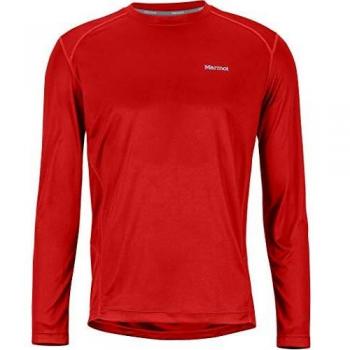 Marmot Windridge Langarmshirt Camiseta de Manga Larga para Hombre, Victory Red, Medium