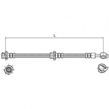 Metzger 4110129 Tubo flexible de frenos