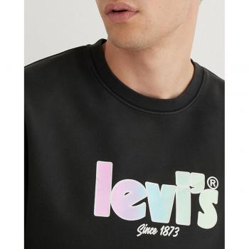 Sudadera Levi's de hombre con cuello redondo en color negro para otoño/invierno