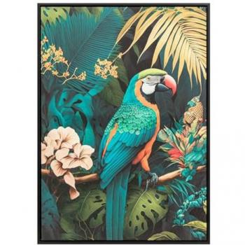 Lienzo impreso enmarcado Perroquet 50x70 cm - Atmosphera
