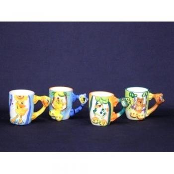 Assorted Color Animal Coffee Mugs Tea Cups set Of 4 Igd-Xb530 by ThreeStar