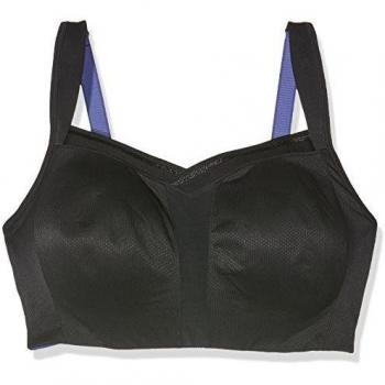 Berlei Podium Non-Wired, Normal Back Bra, Sujetador Deportivo para Mujer, Negro, 100FF