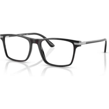 Gafas de Vista Graduadas Prada PR 01WV 11F1O1 Unisex Rectangulares Plástico Negro Marmoleado