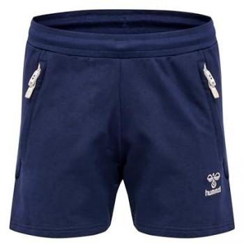 Hummel Pantalones Cortos Move Grid Cotton para Mujer, 100% algodón, diseño de malla, ajuste cómodo, ideal para actividades deportivas y uso diario
