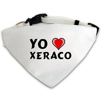 Pañuelo blanco personalizado para perros con Amo Xeraco
