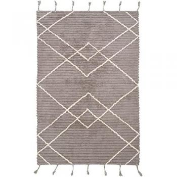 Alfombra de algodón lavable a máquina Lässa Stone 100x150 cm