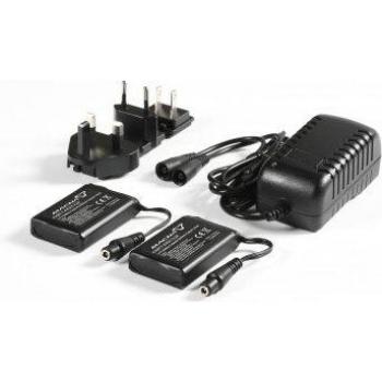 Macna Cargador y Batería 7,4V 2200 mAh - Kit de batería para guante/calcetín - Negro (un tamaño)