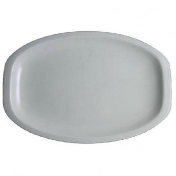 Fuente Ovalada de Porcelana Blanca 23x16 cm - Caja con 6 Unidades