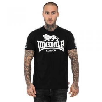 Camiseta de Manga Corta Lonsdale London STOUR para Hombre - Negro - Tallas S a XXL