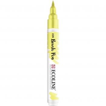 Rotulador Ecoline Brush Pen Acuarela Líquida Punta Pincel Amarillo Pastel 226