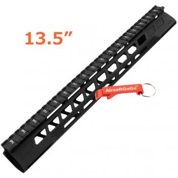 Phantom 4.0 M-LOK 13.5 Guardamanos para APS, Marui, G&P, CYMA, JG Airsoft M4 AEG - Llavero Incluido