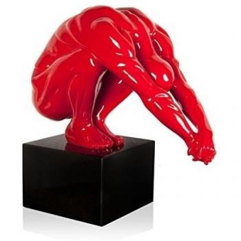 Arte dal Mondo Small Tormento Pequeño Escultura Figurativa, Resina, Multicolor, 21.5x13x23 cm