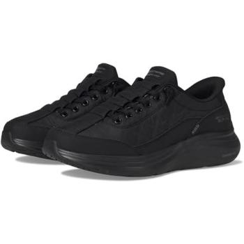 Zapatillas Skechers Slip-Ins Contour Foam - Ajuste Cómodo, Color Negro, Talla 36.5, Lavables a Máquina