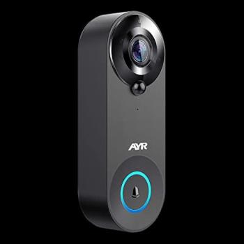 Vídeo Timbre Inteligente WiFi de AYR, Exterior con 1080p, detección de Movimiento, visión Nocturna.