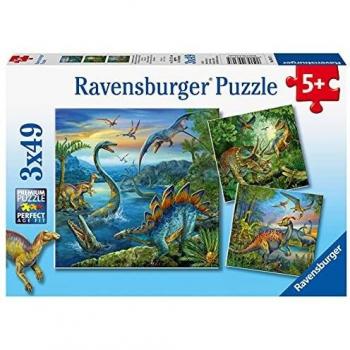 Puzzle Ravensburger Faszination Dinosaurier - 3 Puzzles de 49 Piezas para Niños a Partir de 5 Años