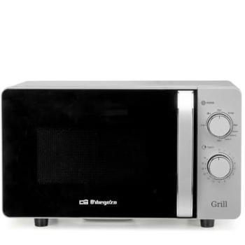 Microondas Compacto Orbegozo MIG 2072 CE, 20L, 700W, Sin Plato Giratorio, Función Grill