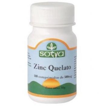 Zinc 500mg, 100 Comprimidos de Sotya
