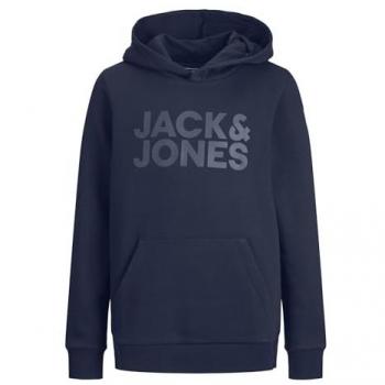Sudadera con Capucha Jack & Jones Junior Logo para Niños - Color Negro, Talla 152