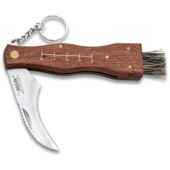 Navaja Plegable para Recolección de Setas con Brocha, Medidor y Funda - 3 Claveles