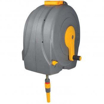 Enrollador de Manguera Rápido Hozelock 40m Montaje en Pared con Manguera de 12.5mm
