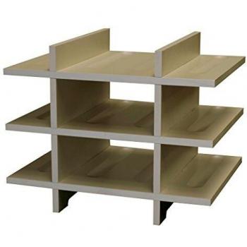 Expovinalia Botellero para 12 Botellas, MDF, Blanco, 39x28x30 cm