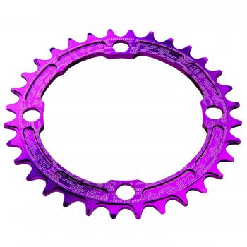 Race Face Single Narrow Wide - Transmisión para bicicletas, Morado, dimensiones 104 x 36 mm