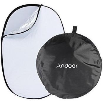 andoer 35 * 47 5 en 1 Plegable oval Reflector de Luz ligero de Estudio Fotografía para varias fotos 90 x 120 cm